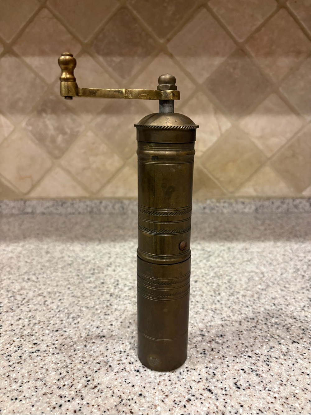Vintage Frugal Gourmet Brass Turkish Coffee Grinder Made in Greece